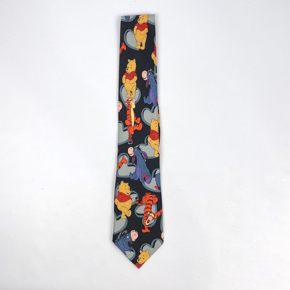 Disney Winnie The Pooh Tigger Eeyore Character Necktie by Exquisite Apparel - Picture 1 of 7